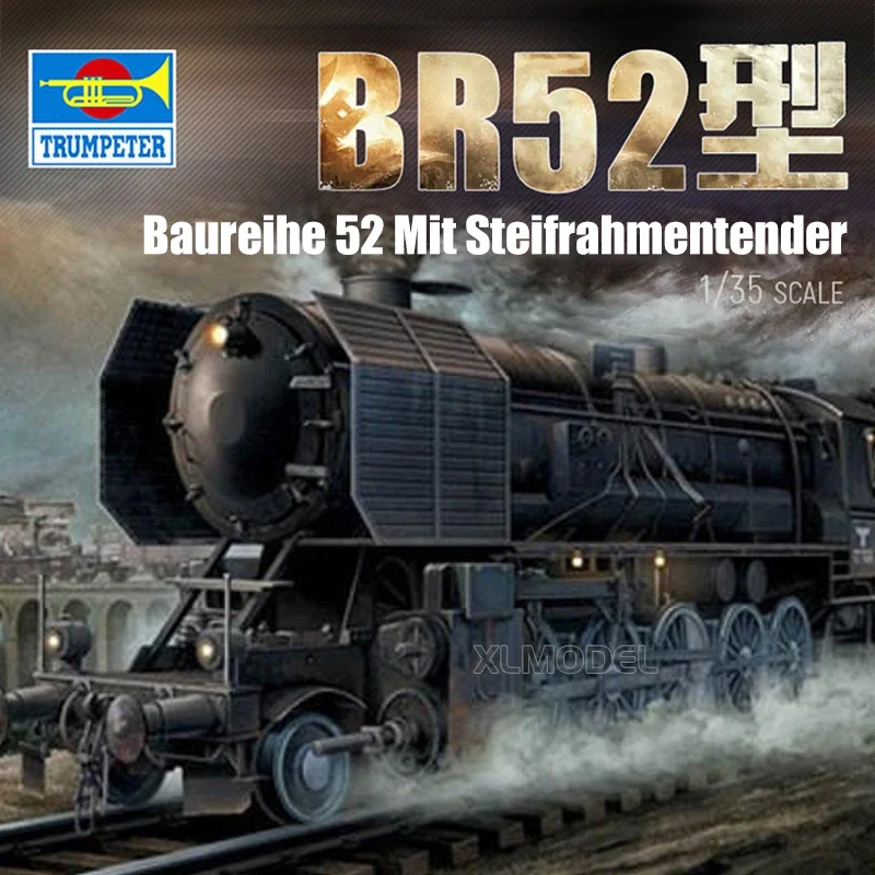 

1/35 Trumpeter assembly model00210 Baureihe 52 Steam Car mit Steifrahmentender Plastic Scale Model Kit