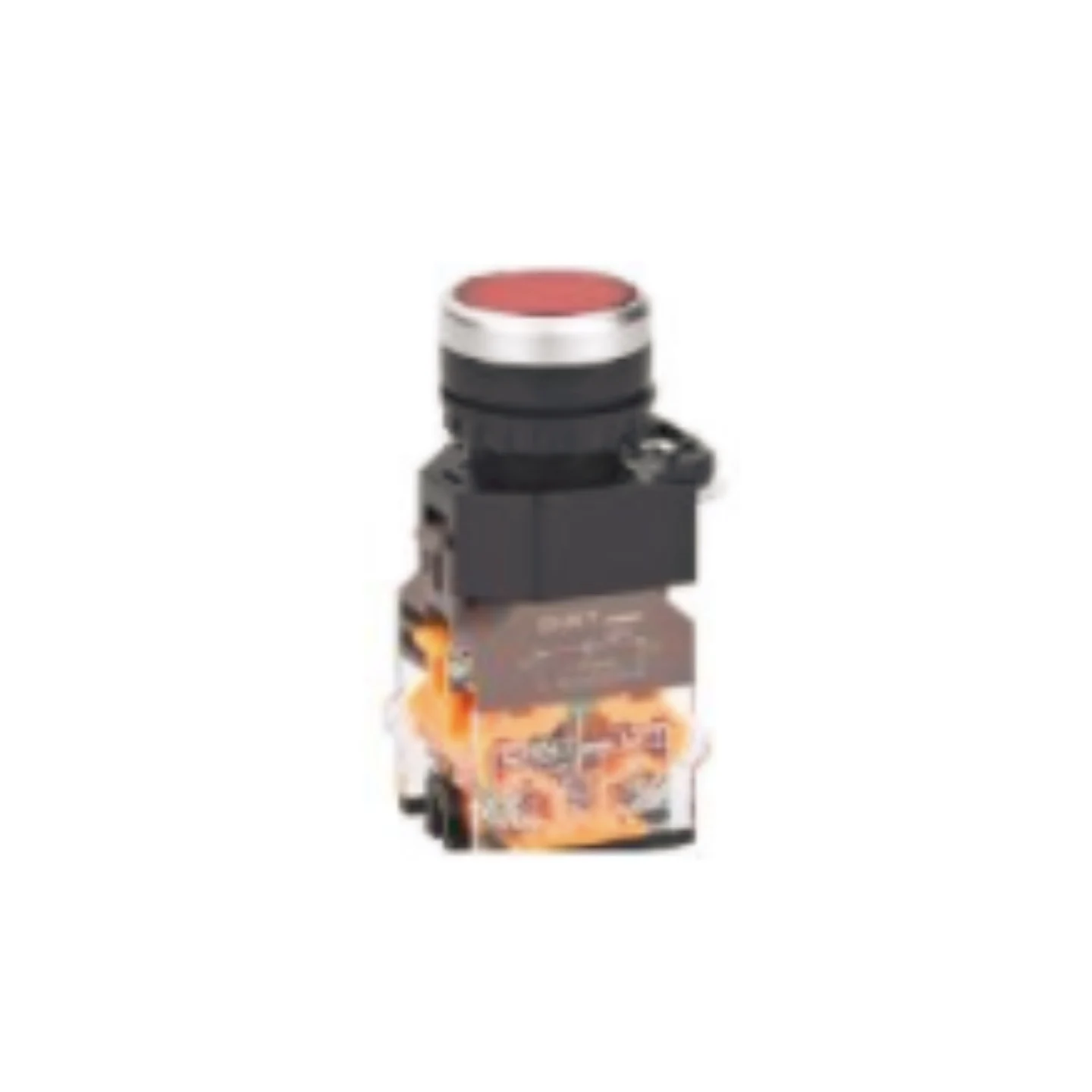 La Series Illuminated Push Button Switch Lay39Bflatheadwithledlightplasticmiddleplatemomentaryself-Lockingindustrialcontrolpanel