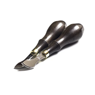 Handmade Leather DIY Tool Shaper Groove Expander Walnut Wood Leather Stitching Groover Japanese-style Thread-embedding Tools