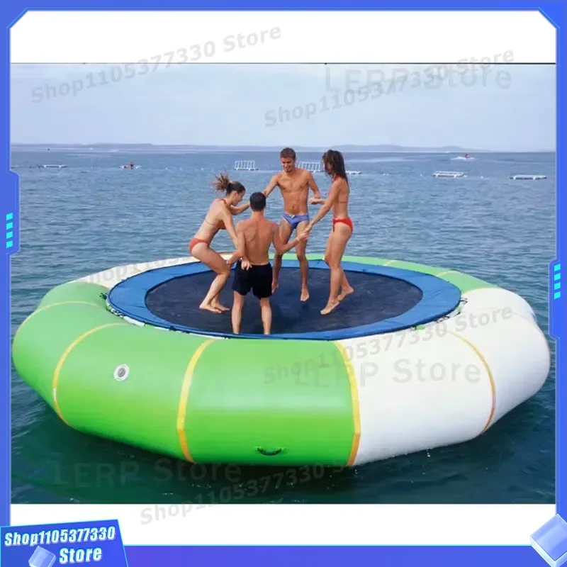 Custom Inflatable Water Trampoline Jumping Bed Air Bodyguard Palm Equipment For Lake Pool Swimming Park Outdoor Fun Game