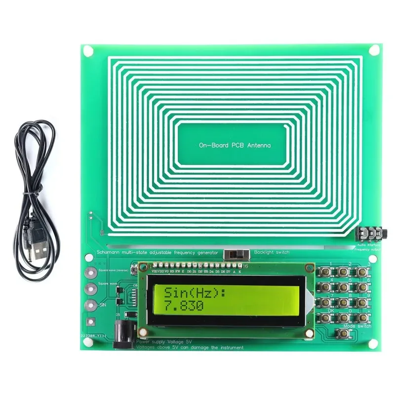 0.01Hz~ 100000Hz Frequency Modulated Schumann Wave Generator Pure Sine Frequency Modulated Signal Generator Various Waveforms