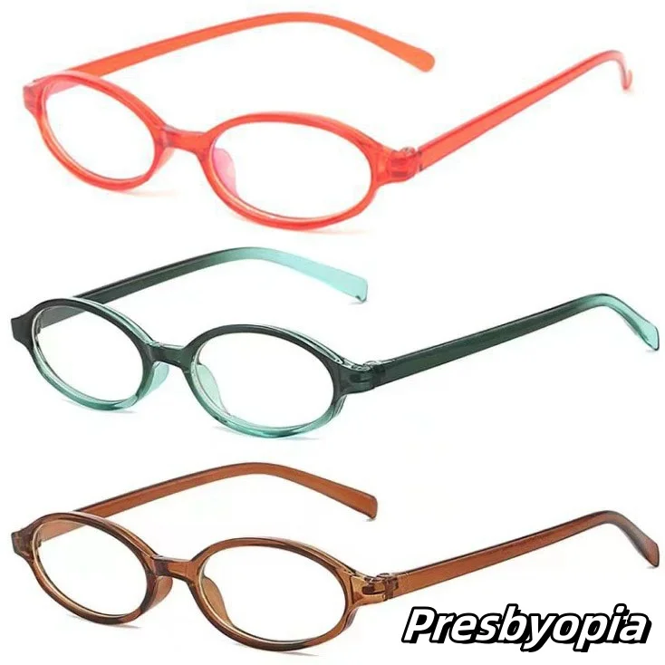 

Anti Blue Ray Prescription Reading Eyewear High Definition Ultra Light Far Sight Glasses Women Round Goggle Diopter 0 To +4.0