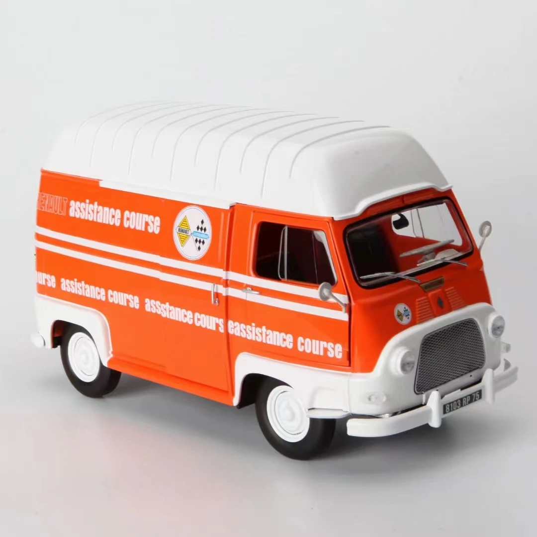 NOREV  NewS 1/18 Renault Estafette 1968 0range Assistance Course  Metal material Car model van Static ornament