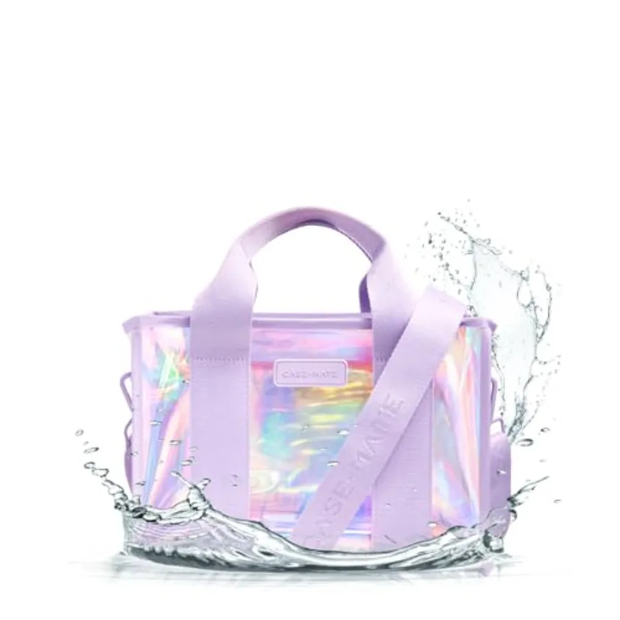 

Soap Bubble Jelly Tote Bag Medium Crossbody - Beach Bag with Crossbody Strap for Women - Waterproof Tip-Proof Foldable and Wash