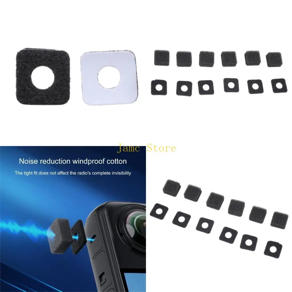 LX0B 1 SET MICROPONICOS SPONGE SPONGE MIC MIC WIND MUFF RUÍDO CANCELO VENDO SPONGEM PARA 360 CAMERAS AÇÃO