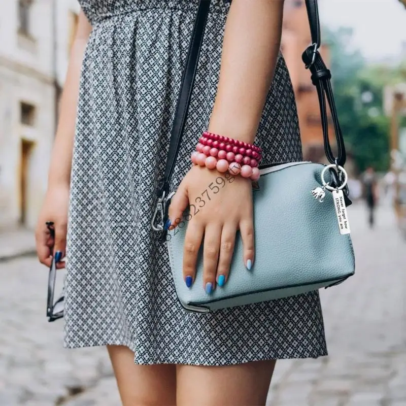 D0UF Metal Elephant Keychain يرمز إلى حكمة القوة الهدية الملهمة لدافع الشجاعة الديكور