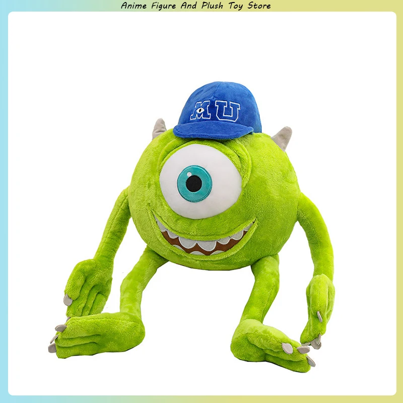 Disney 80cm Monster University Power Company Mike Wears A Hat Big Eye Doll Long Legs Big Eye Stuffed Peluches De PelíCulas