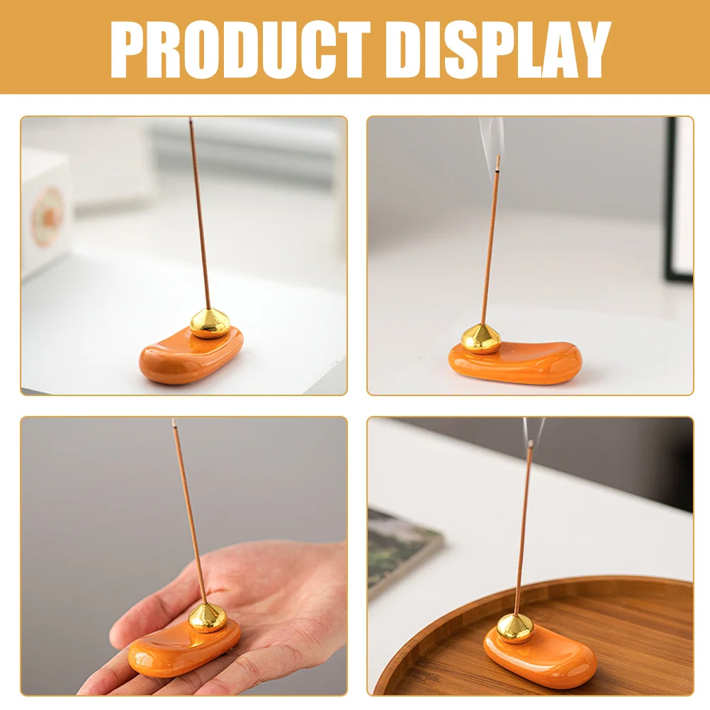 

Incense Stick Holder Creative Small Ceramic Desktop Ash Tray Practical Home Decoration Meditation Relax