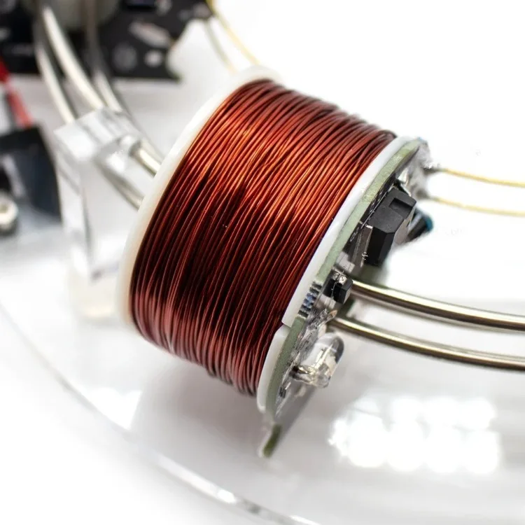 DIY Electromagnetic Cyclotron DIY Six Coils Circular Accelerator Scientific Experiment Equipment Physics Teaching Aids Model