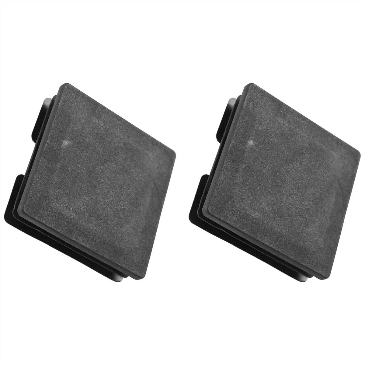 MALL 75mm x 75mm Plastic Square Caps Tube Pipe Inserts End Blanking 2 Pcs