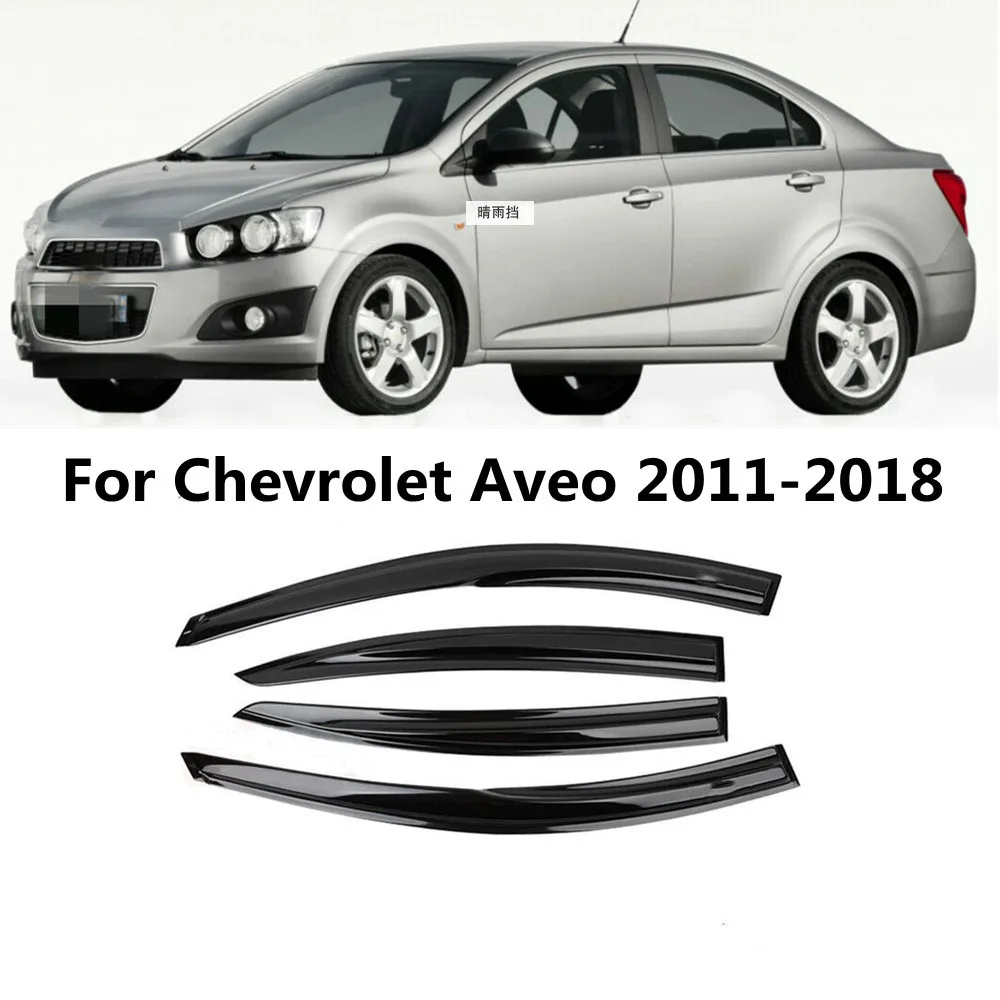 

Для Chevrolet Chevy Aveo 2011-2018 автомобильные аксессуары оконные козырьки дождь солнцезащитный козырек вентиляционный дефлектор ветра Weathershield Shell