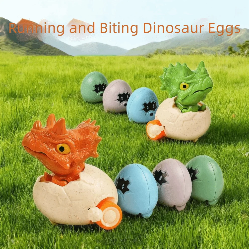 Cartoon Design Clockwork Dinosaur Magnetic Connection Egg Shell Design Simulation Tyrannosaurus Rex Simulation