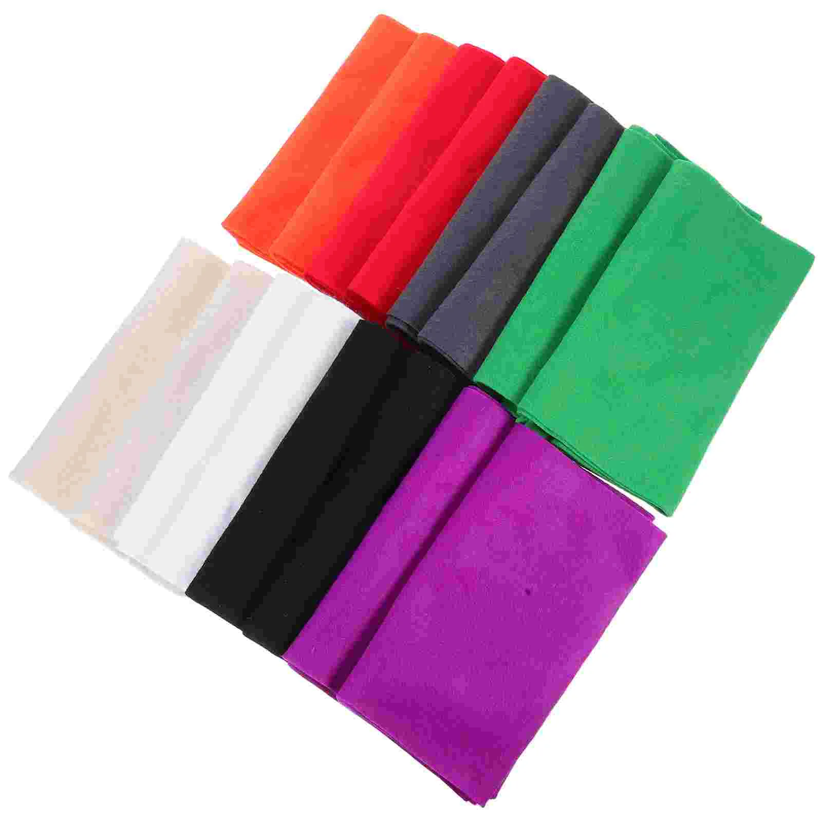 

16 Pcs Craft Felt Sheet Sewing Fabric Assorted Colors Paper for Colorful Material