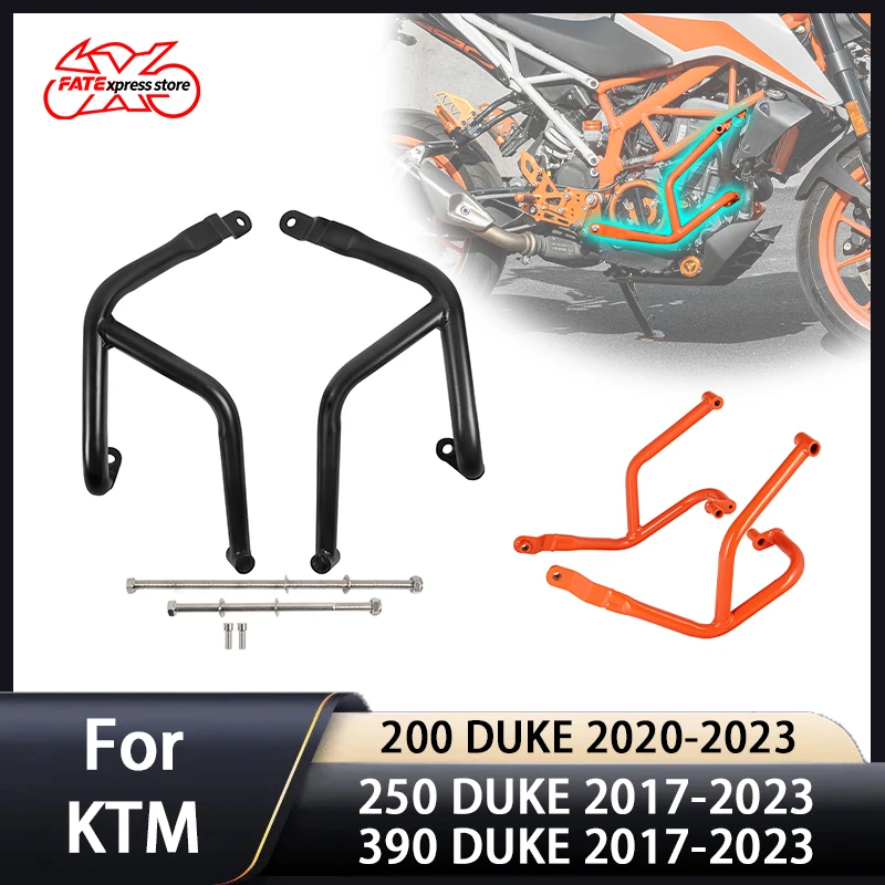 Para KTM DUKE 250 390 2017-2023 DUKE 200 2020-2023 Protetor de Motor, Barra de Proteção, Para-choque de Estrada, Gaiola de Proteção para Motocicleta