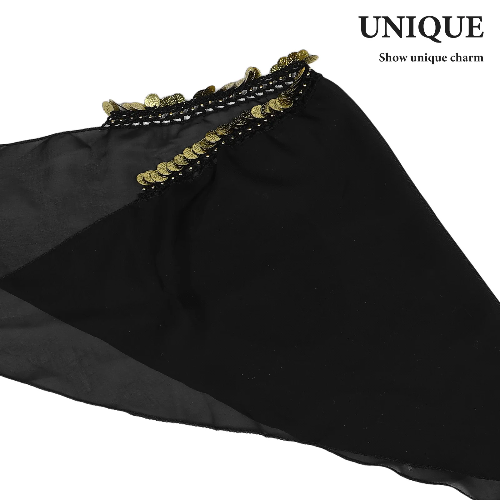 Opaska do tańca brzucha z monetami dla kobiet, akcesorium do tańca tribal, opaska z wiszącymi monetami, nakrycie głowy na występy taneczne.