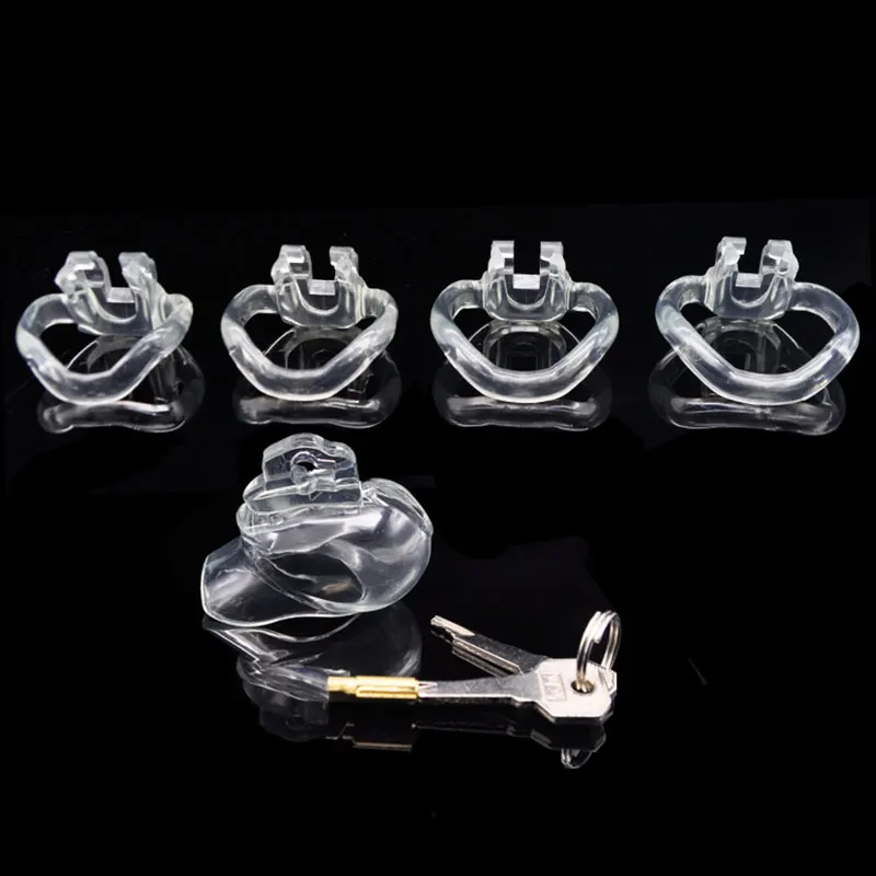 Hot Sale New The Nub of HT V3 Male Chastity Device with 4 Rings Small Cage Bio-sourced Penis Rings Cock Belt Adult Sex Toys 18+