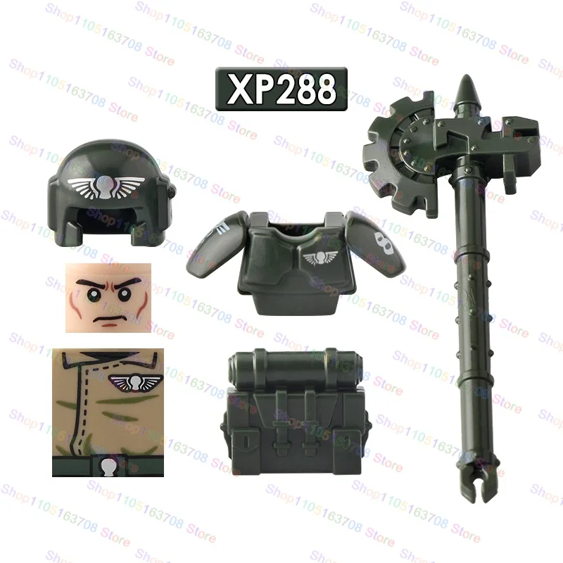 Military Imperial Guard Heavy Engineering Assault Team Signal Corps Commander Action-figuren Montage Modell Bausteine Spielzeug