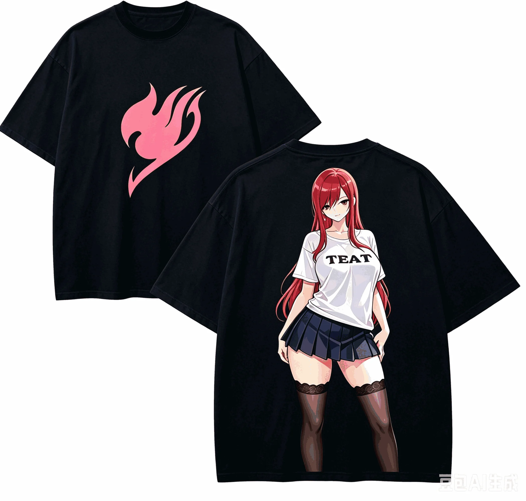 Vintage Fairy Tail Anime Lover T-shirt Harajuku Cotton New Model Oversized Unisex Short Sleeves Classic High Quality Couples Top