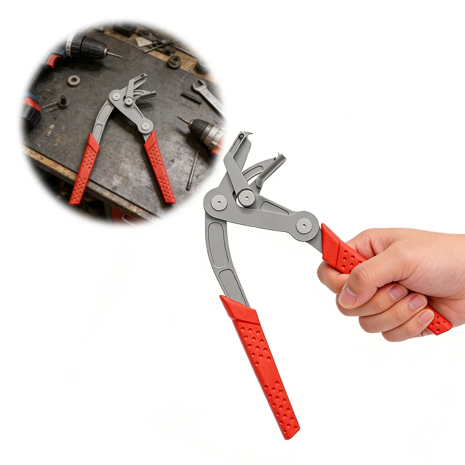 Pince à clips de voiture avec levier à ressort, en acier inoxydable, pour rivets et clips tenaces, pour tableau de bord et panneaux de porte