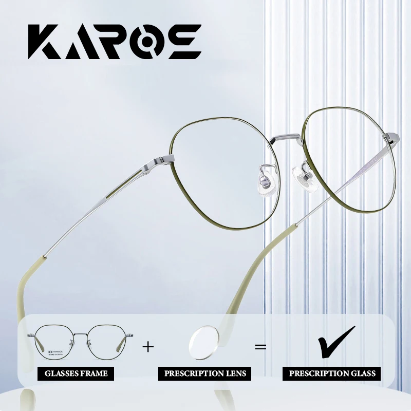

KAROS Robust Pure Titanium Frame Prescription Glasses for Myopia with Progressive Lenses and Anti Blue Light Coating 24040