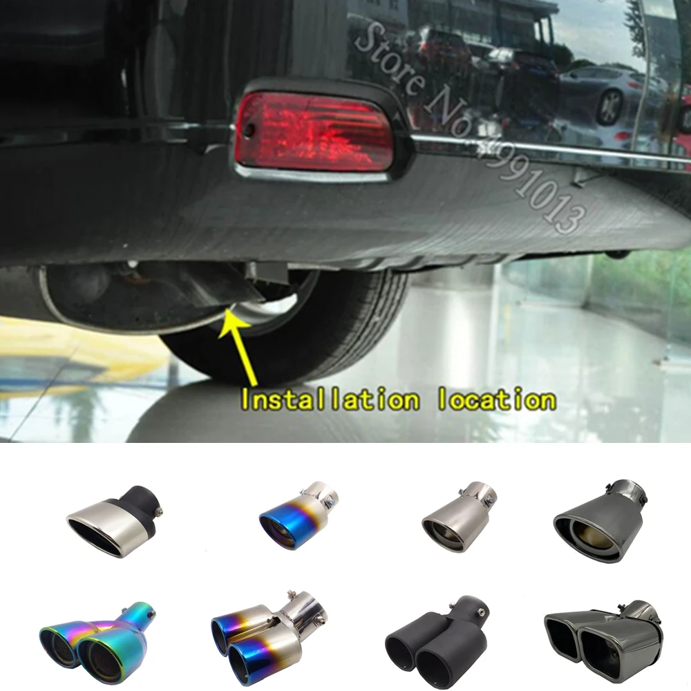 For Chevrolet Epica 2014-2018 Car Stickers Muffler Exterior Back End Pipe Dedicate Exhaust Tip Tail Outlet Ornament 1pcs