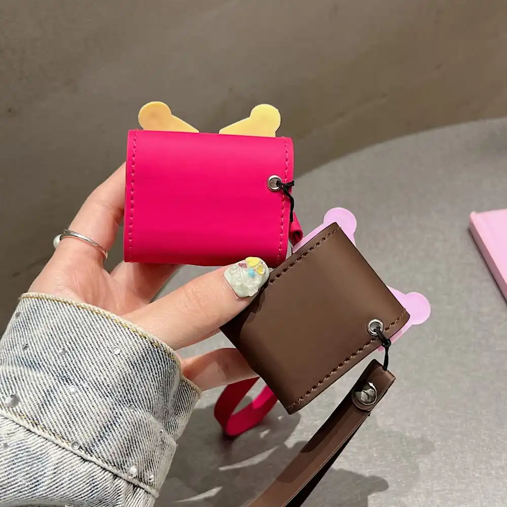 Hot Cute Cartoon Anime Role Kuromi  Case for AirPods 1 2 3 Pro 2rd Bluetooth Earphone Charge Box Soft Leather Protect Cover