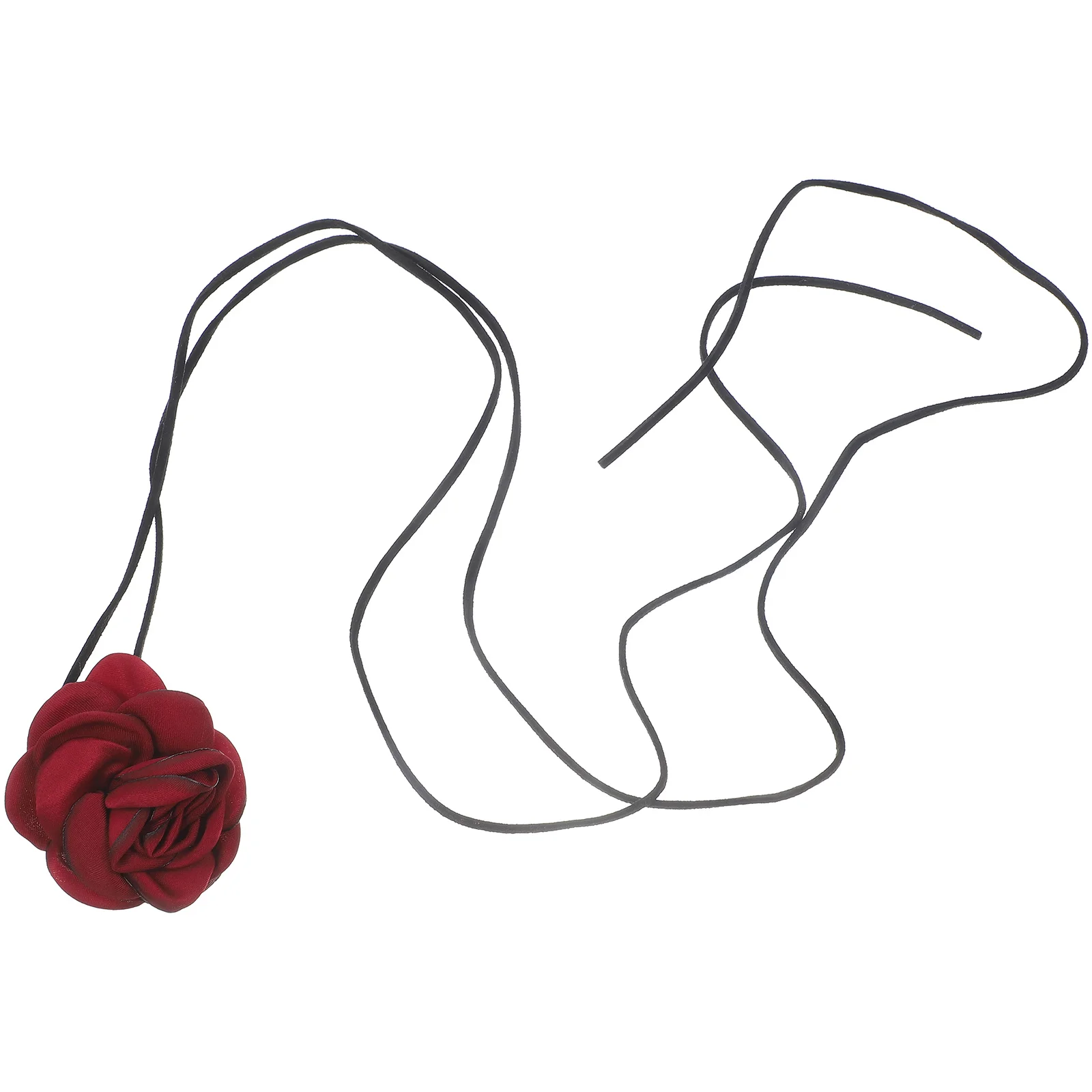 

Rose Necklace Choker for Women Decor Necklaces Girls Delicate Velvet Band Women's