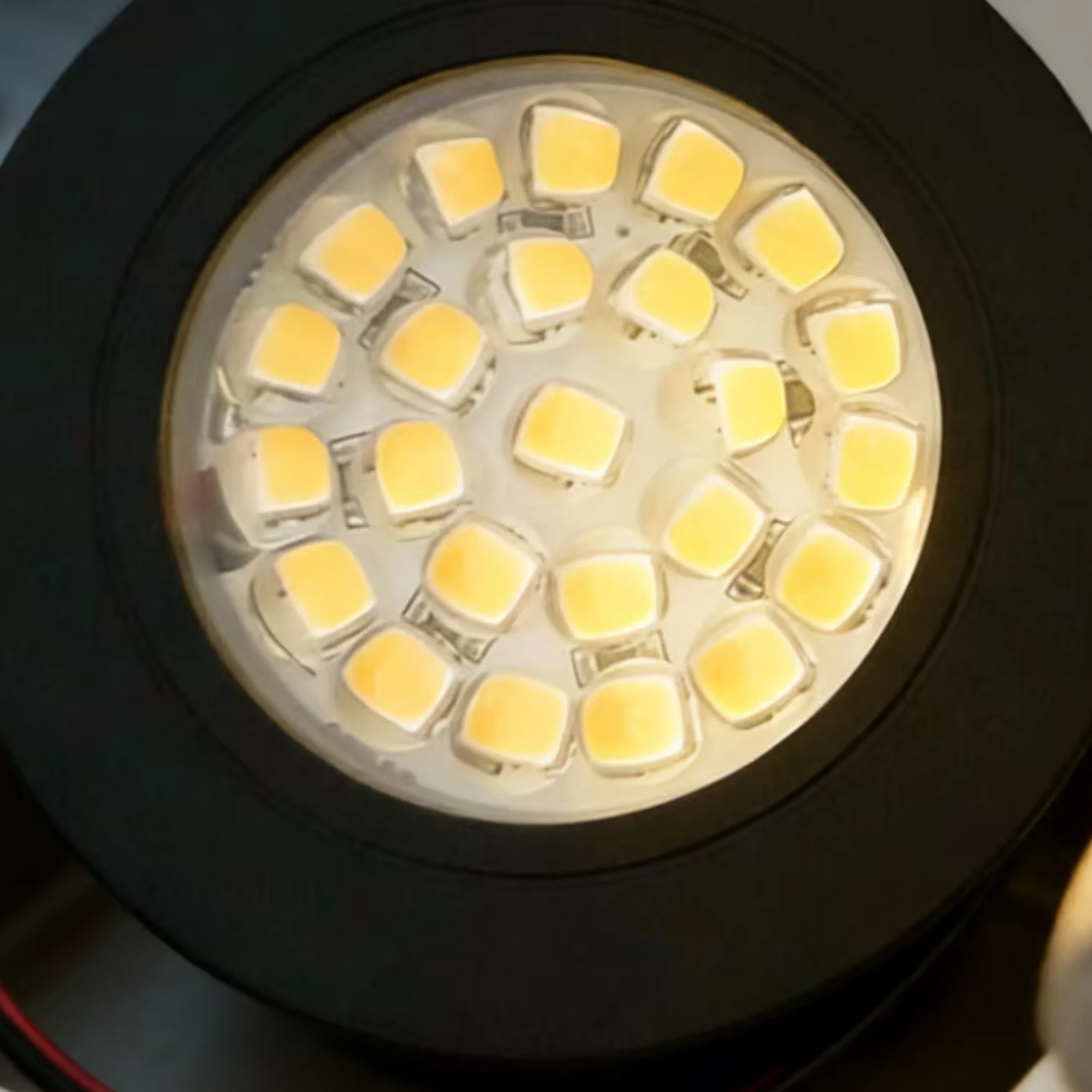 12V LED Touch Sensitive On/Off Warm White Spot Light With Wires For Boat Caravan Motorhome Signal Lamp