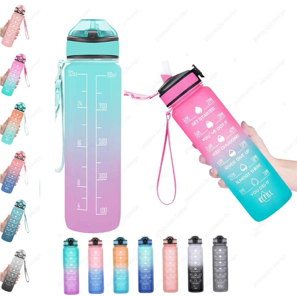 1L Motivational Time Marker Water Bottle product image