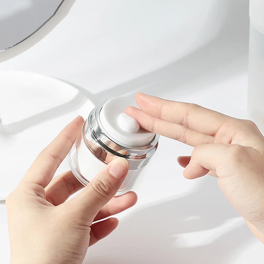 

3pcs Cream Jar Sun Protection Refillable Travel Toiletry Bottles Face Container Practical Cosmetics Sample Holder Lotion