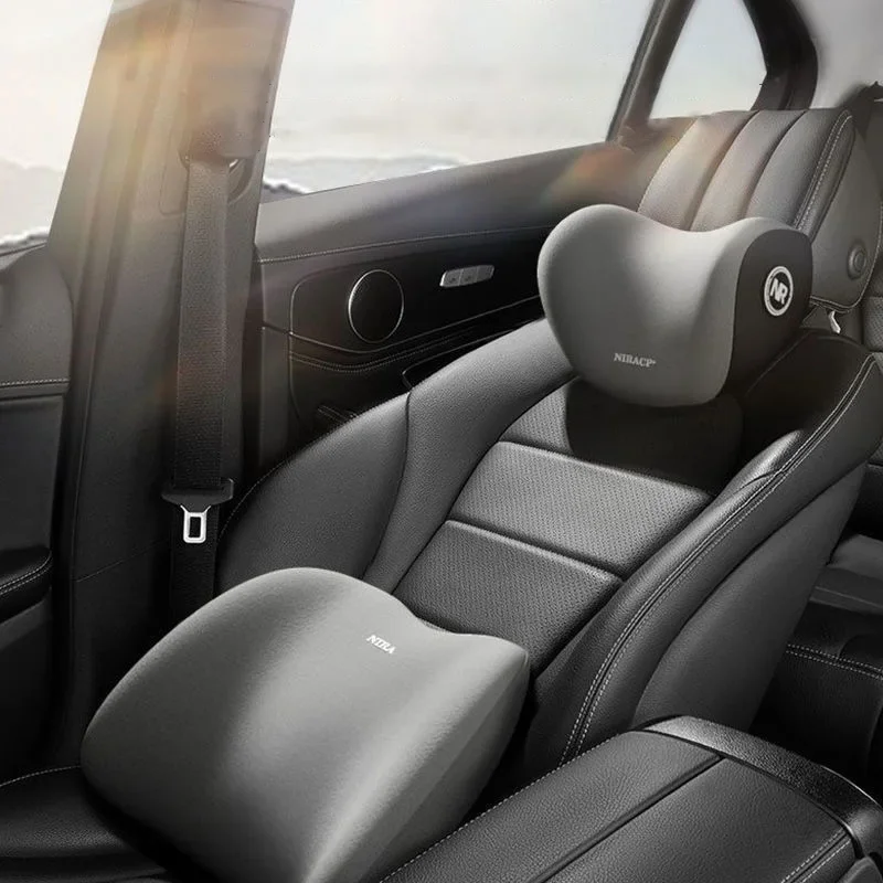 Auto Nackenkissen Schutz Memory Foam Auto Sitz Kopfstütze Kissen Weiche Taille Kissen Auto Nackenkissen Rückenlehne Lordosenstütze