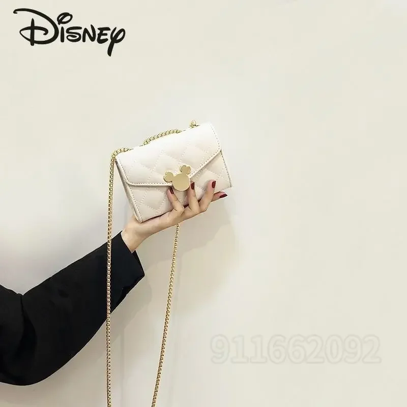 Disney-mickey bolsa de ombro feminina, bolsa mensageiro dos desenhos animados, marca de luxo, alta qualidade, moda, nova