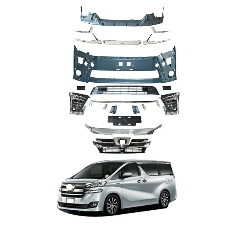 

High Quality Upgrade to Mona Lisa Style Front Rear Bumper Bodykit for Vellfire 30 Series 2015-2018