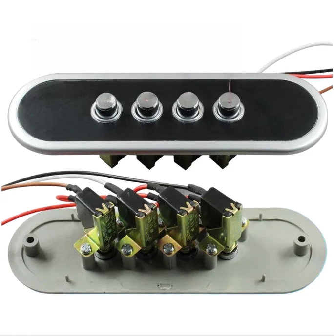 Silver Switch Button Replacement for Range Hood 4-Key 5-Key Controller Panel Fits Most OEM Hood Designs 14.4x3x3.3cm Size
