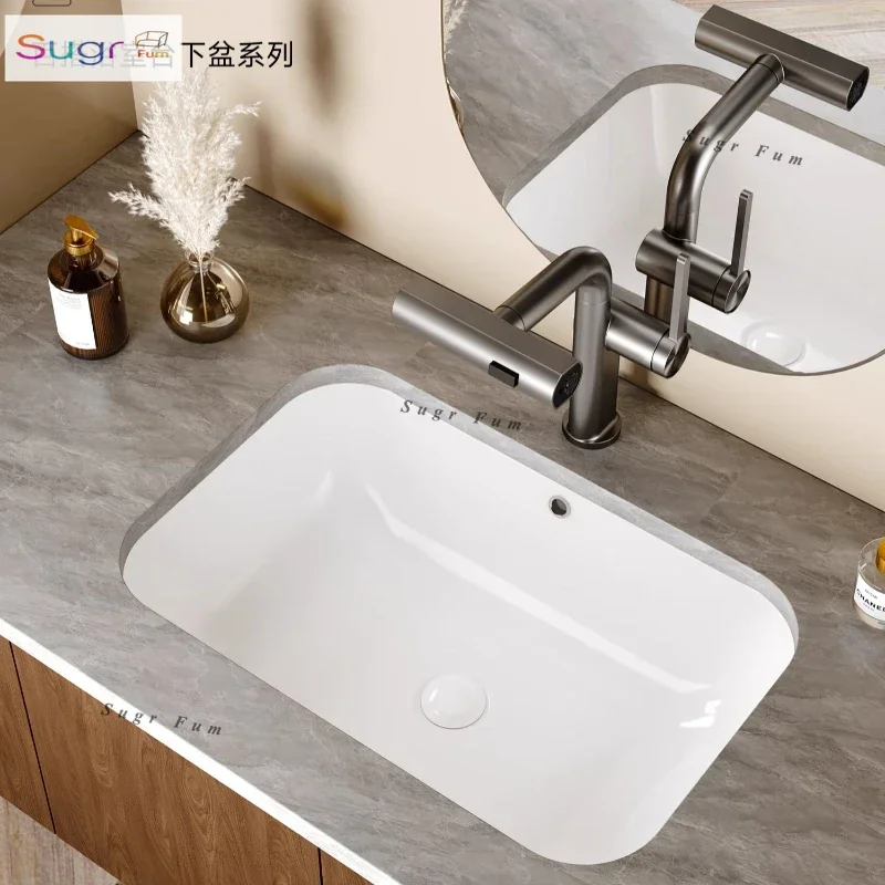 

Ceramic basin Toilet table Embedded wash basin Undercounter laundry