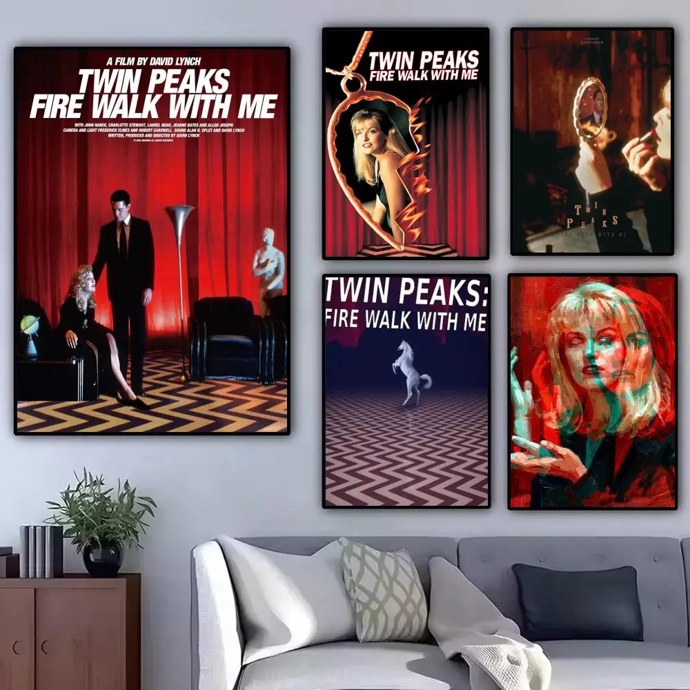 TV Series T-Twin Peaks Painting Calligraphy Modern Canvas Poster Wall Art Aesthetic Bedroom Decor for Cafe Home Gift