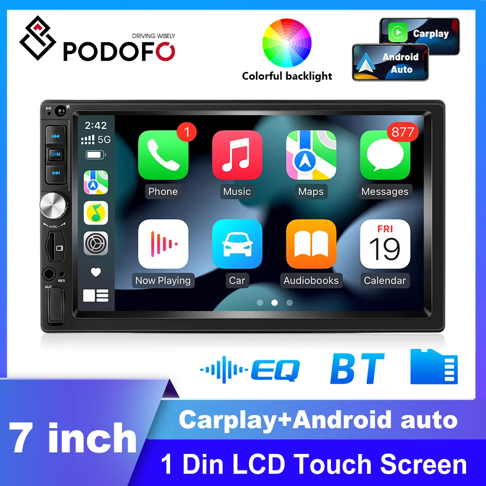 

Podofo 2din Car Radio Multimedia MP5 Player 7" Universal Auto Stereo Receiver For Volkswagen Nissan Hyundai Kia Toyota LADA Ford