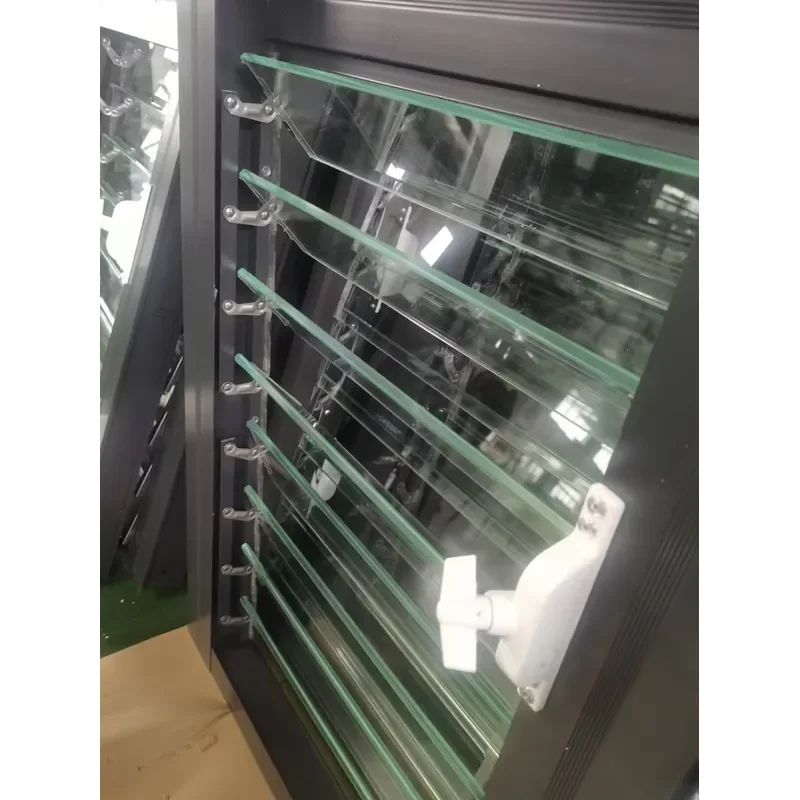 Manual Horizontal Modern Aluminum Glass Louver Window Outdoor