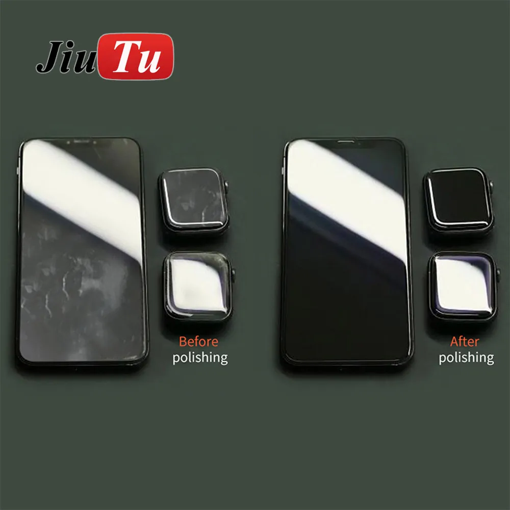 JiuTu Newest 2 Slot Mobile Phone Polishing Machine 220v Glass Repair And Scratch Removal Enhanced Efficiency