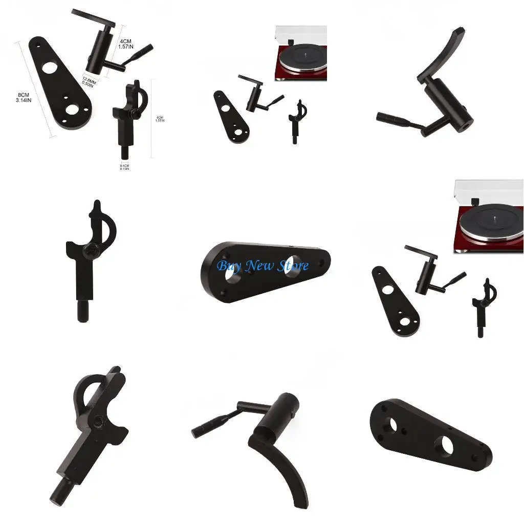 

20CE Aluminum Alloy Tonearm Rest High End Tonearm Arm Lifter for Turntable Recorder Player Disc Vinyls Phono Accessory