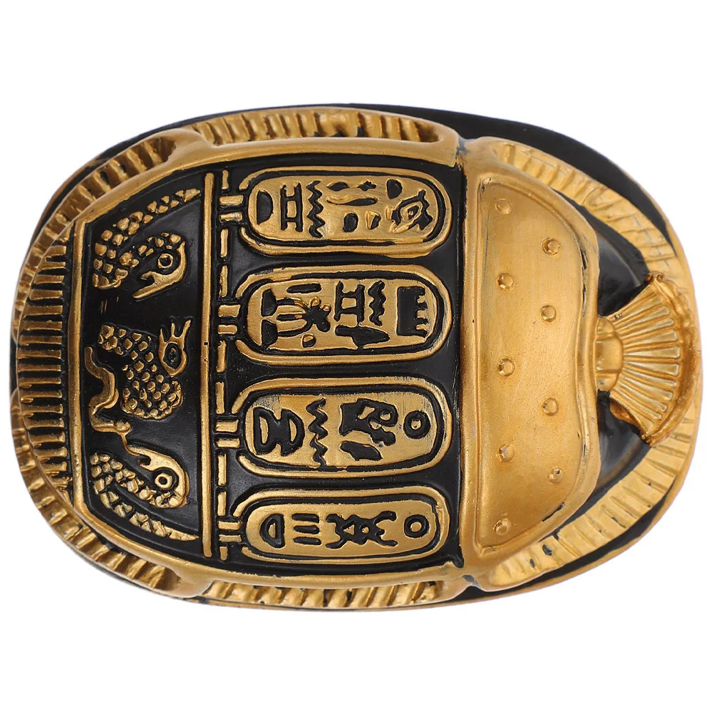 

Ornaments Sculpture Beetles Ancient Egypt Artifacts Decorative Resin Scarab Decoration