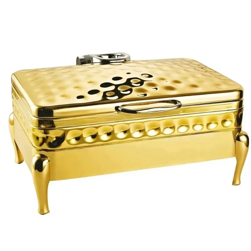 

304 Stainless Steel Commercial Brass Utensils Hammered Hydraulic Gold Hot Pot in Dubai