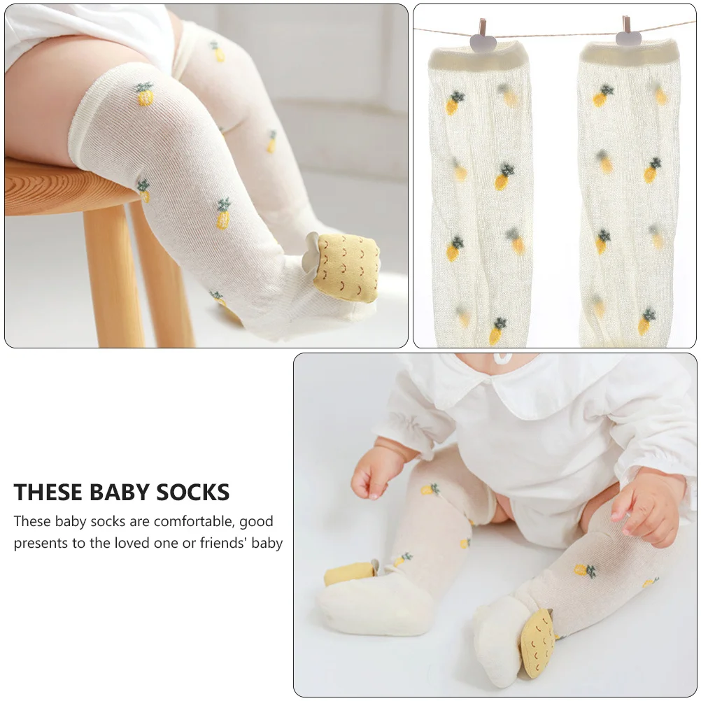 

1Pair Anti-Mosquito Baby Socks Cotton Breathable Soft Comfortable Infant Toddler Socks Unisex Perfect for Daily Use
