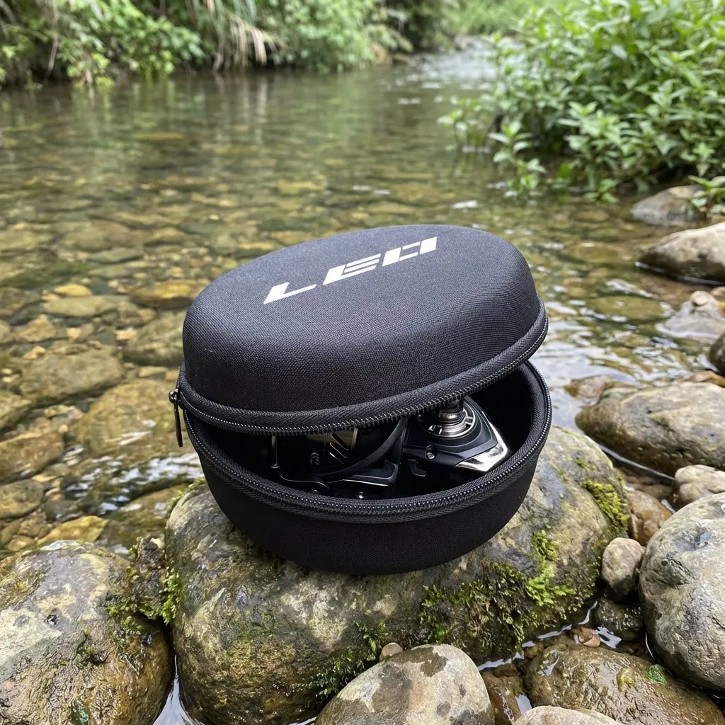 Fishing Reel Storage Bag Round-shaped EVA Protective Carrying Case For Baitcasting Spinner Wheel Fishing Tackles Accessories