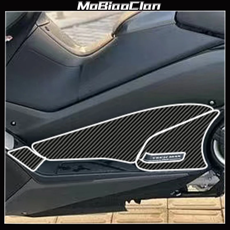 Voor Yamaha TMAX 560 TMAX 530 2021 Motorfiets Koolstofvezel Decoratie Beschermende Stickers Kits Motor Plastic Gebied