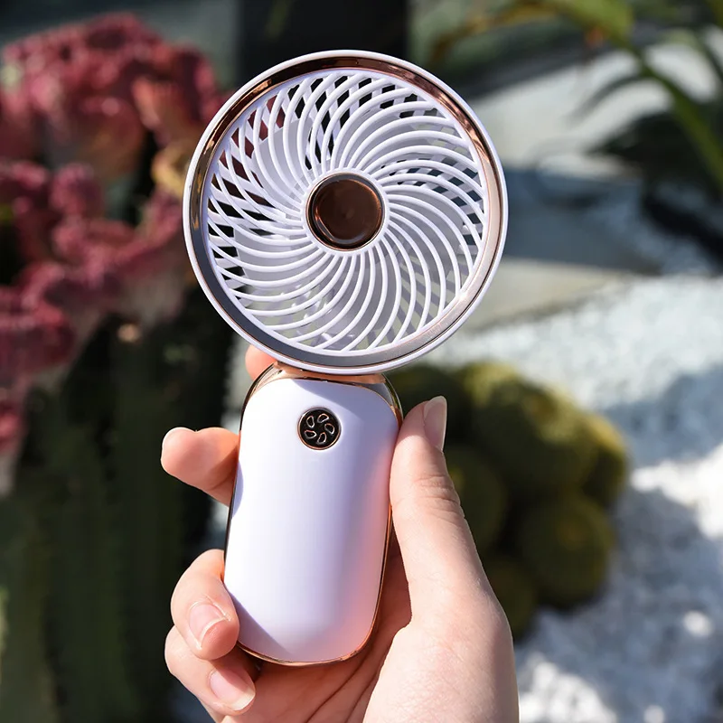 Wholesale Portable Cartoon Small Large Wind Mini Handheld Fan Usb Rechargeable Pocket Fan