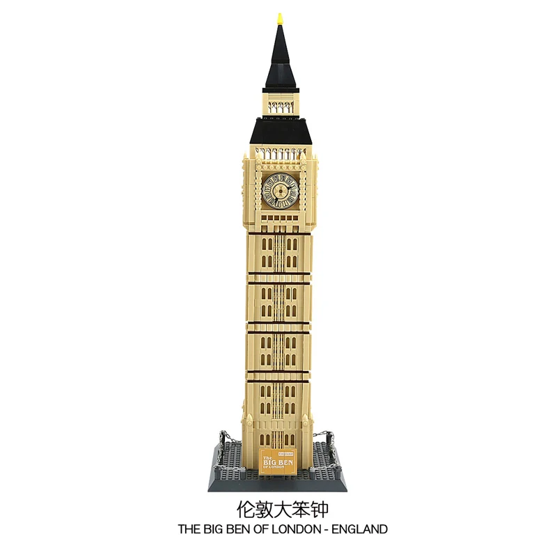 1642pcs Brick Model London Big Ben World Construction Building Blocks Creative Architecture Gift Toys Kids For Children