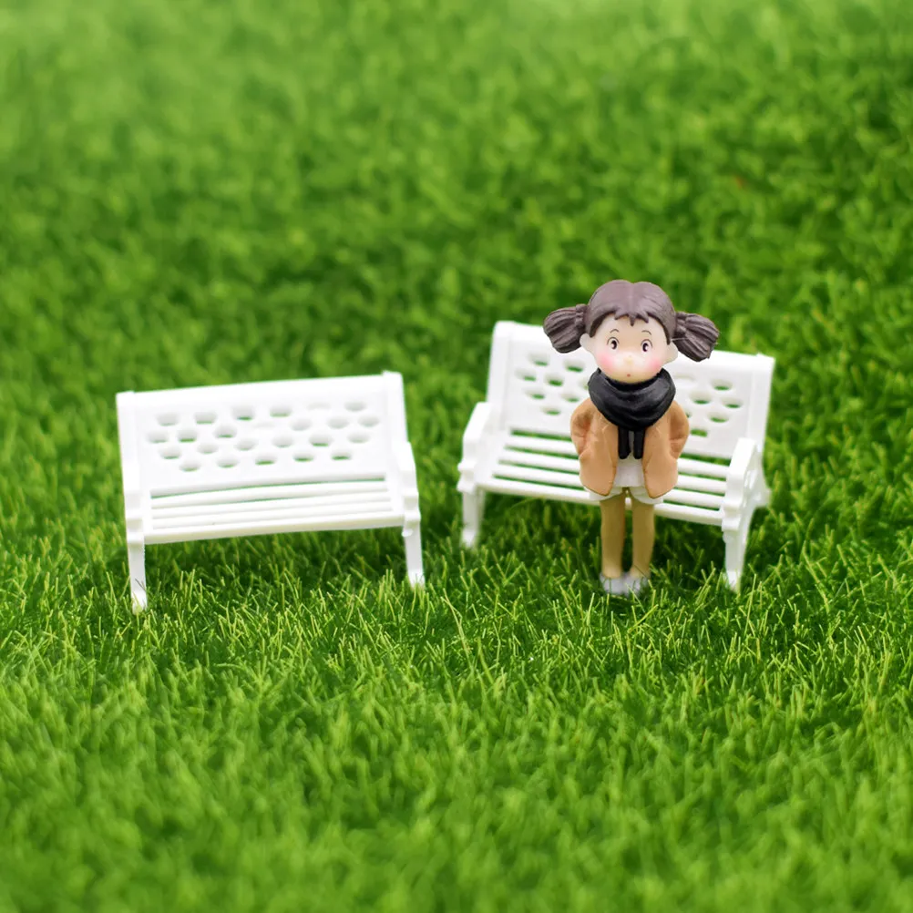 Synthetic Ornaments Fairy Garden Container Artificial Craft Lawn Miniature Grass