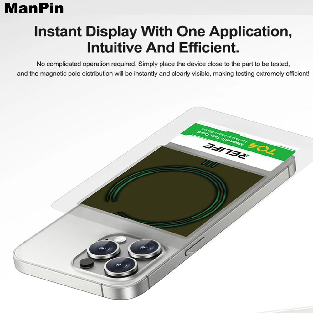 Mobile Phone Wireless Charger Magnetic Pole Test Detection Card Universal For iPhone iWatch Display Battery Repair Tool