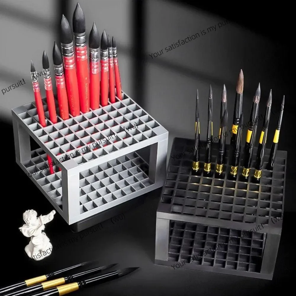 Plastic Pen Holder, Detachable 96 Hole Paint Brush Holder, Portable Pen Holder, Paint Brush Storage Box, Stationery
